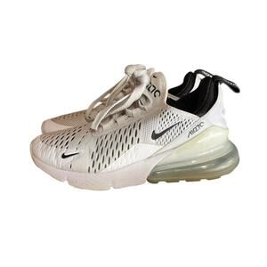 Nike Women's Air Max 270 Running Trainer Sneakers Shoes Mesh Size 5 White Black